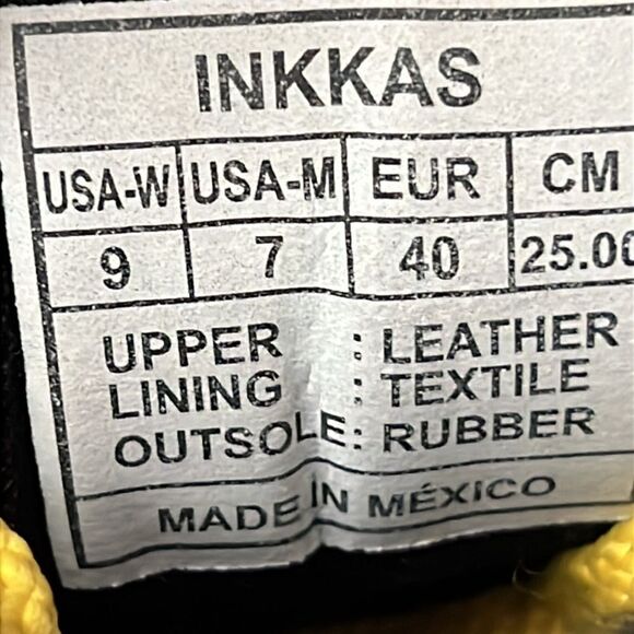 🔥 INKKAS Jogger Zocalo Suede Leather Designer Sneakers  -RARE- Women Sz 9 - EUC - Picture 13 of 15
